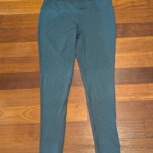 Prana Ribbed Deep Teal Leggings